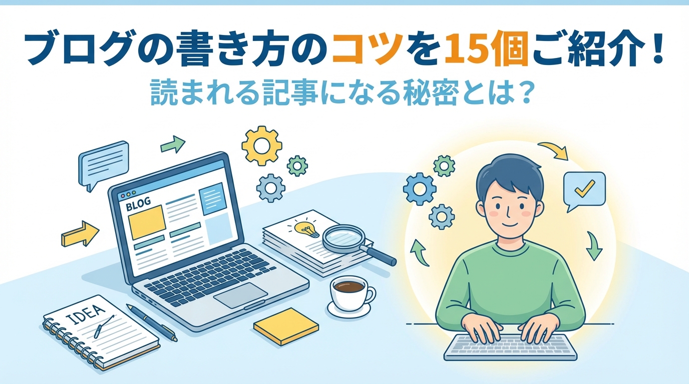 ブログの書き方のコツを15個ご紹介!読まれる記事になる秘密とは?