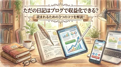 ただの日記はブログで収益化できる？読まれるための3つのコツを解説！