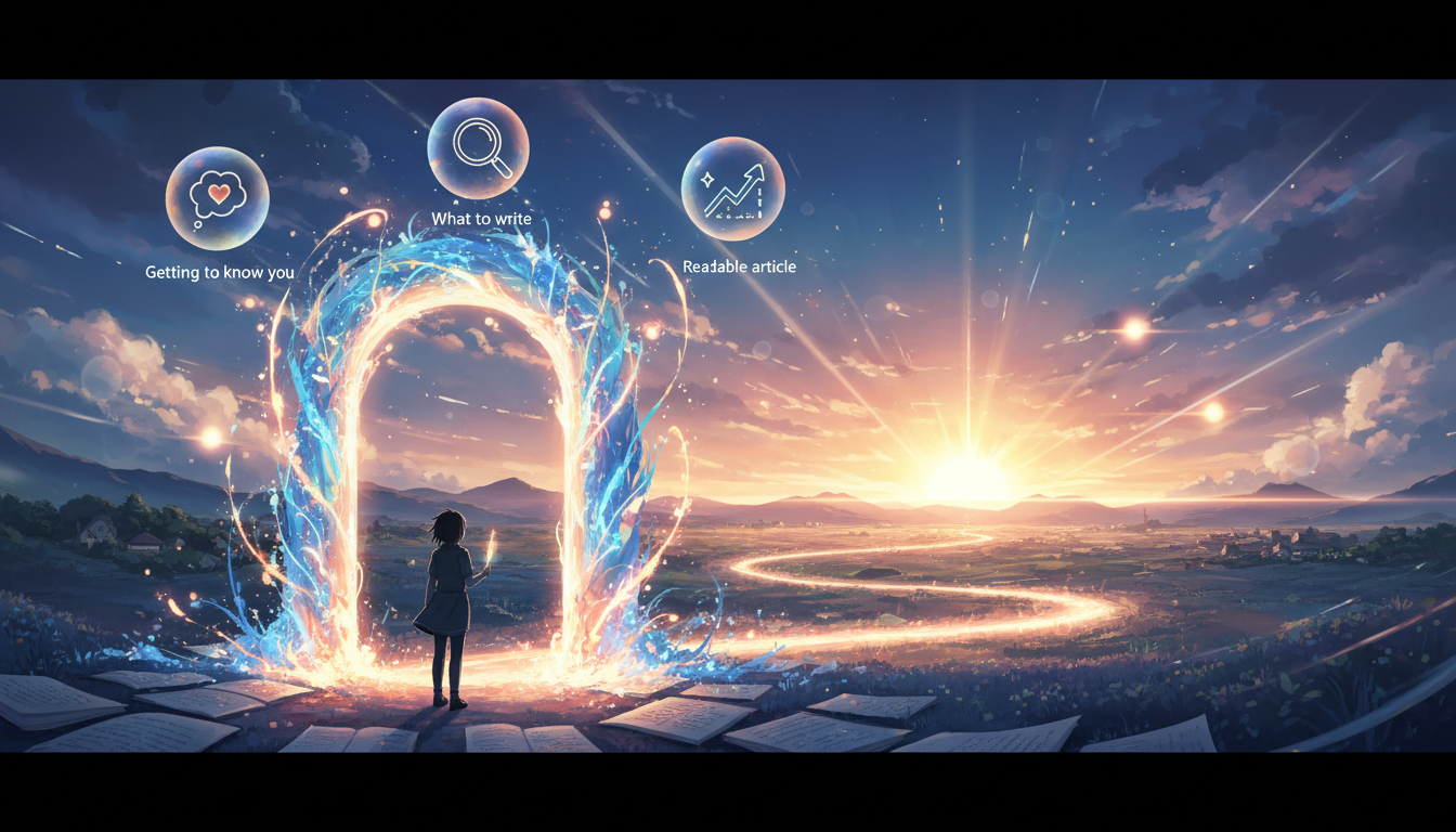 最初の記事はあなたを知ってもらう大切な「入り口」になります