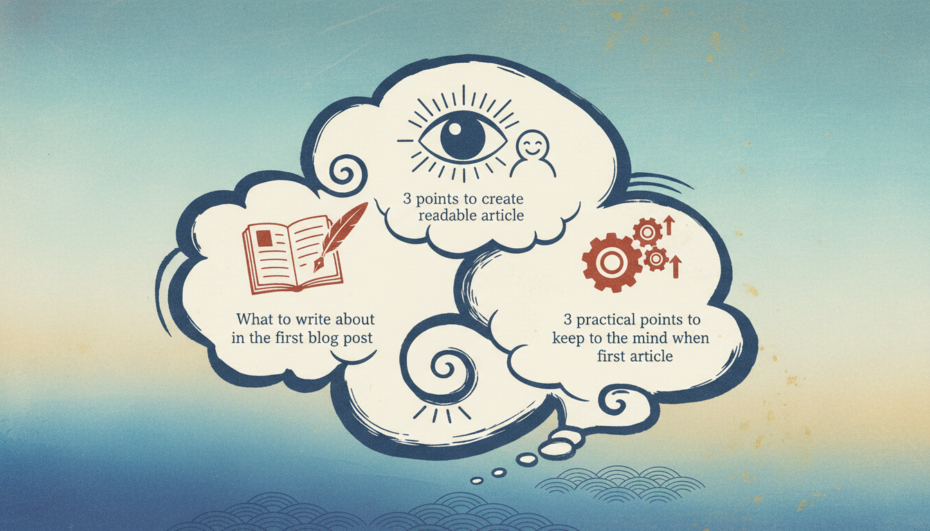 最初の記事を書くときに意識しておきたい3つの実践的なポイント