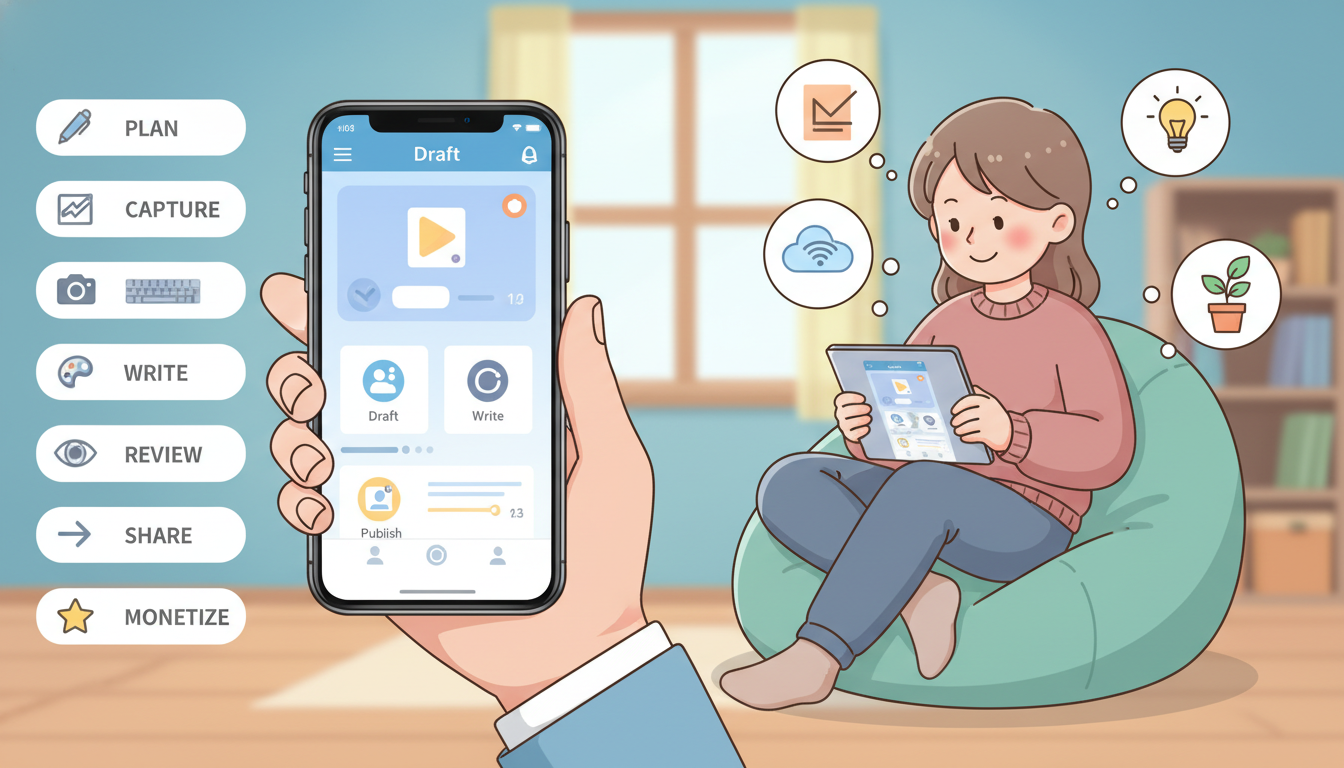 スマホを使ったブログの書き方のおさらい